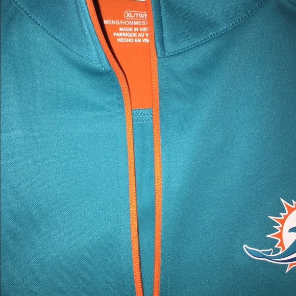 Miami Dolphins pullover sweat Jacket - Picture 5 of 6